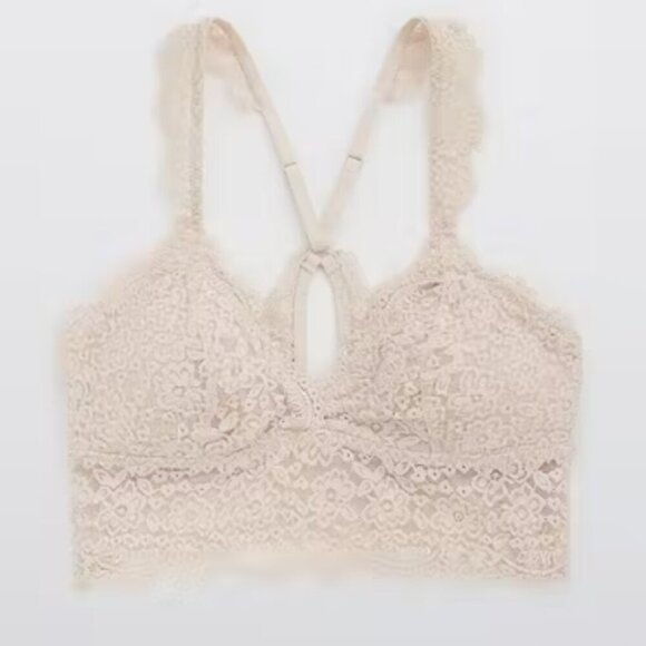 Aerie Eyelash Lace Racerback Bralette - Picture 4 of 7